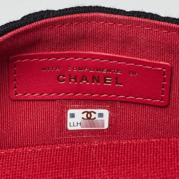 Chanel Black Quilted Jersey Fabric Mini VIP Bag - Picture 6 of 10